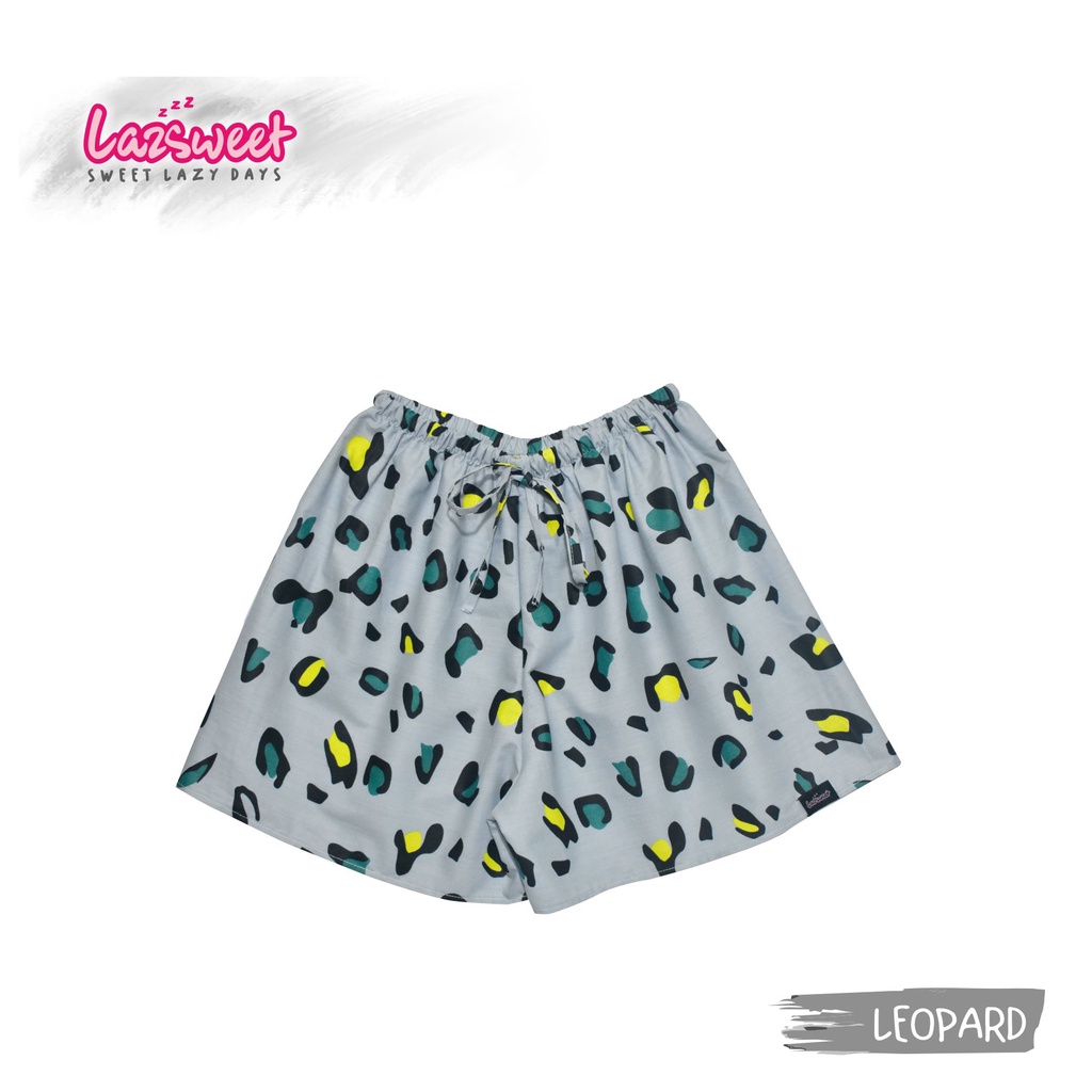 Celana pendek santai wanita KATUN-leopard