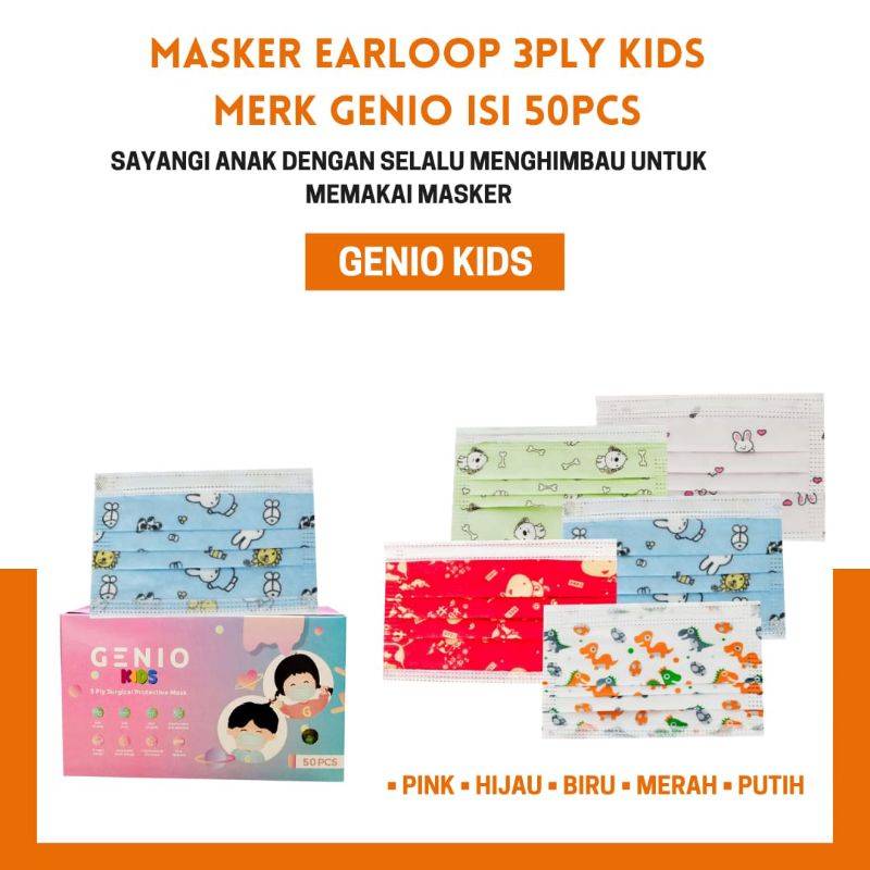 masker genio kids 3ply