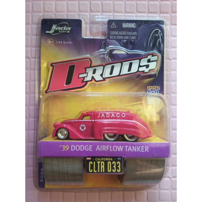 JADA TOYS D-RODS 39 DODGE AIRFLOW TANKER CLTR033 JADACO MERAH