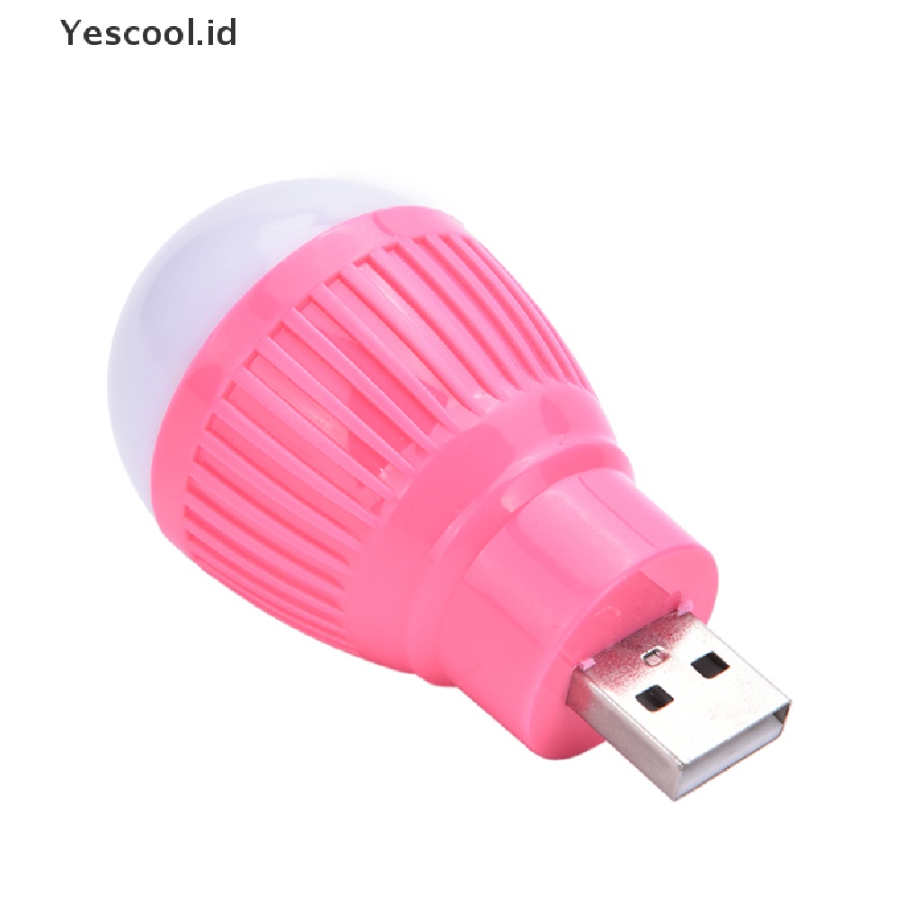 (Yescool) Lampu Bohlam LED Mini Portable Warna Putih Untuk Membaca