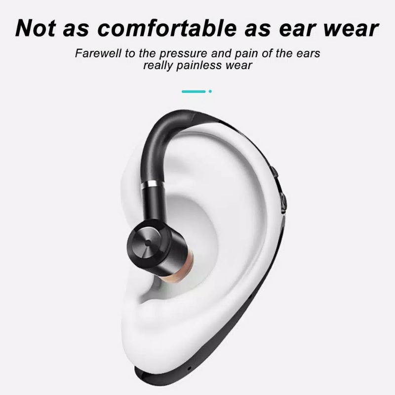 Headset Handsfree Earphone Bluetooth Wireless S190 or M3 Premium