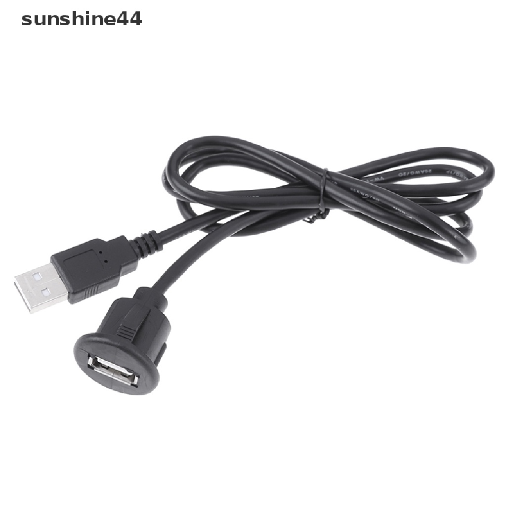 Sunshine 1Pc Kabel Extension USB 2.0 Male To Female Panjang 1M Untuk Panel Dashboard Mobil