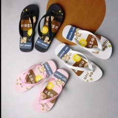 Sandal jepit wanita BE RICH GET MONEY