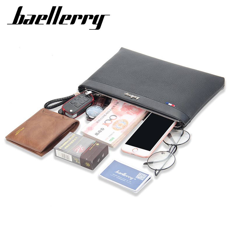 BAELLERRY S1129 Clutch Pria Wanita Bahan Kulit PU Leather Premium WATCHKITE WKOS