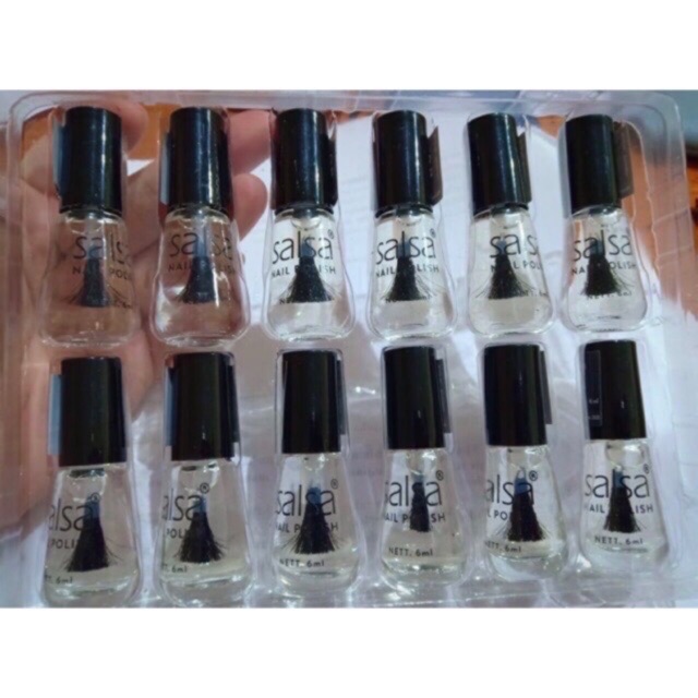 ✿ELYSABETHME✿ SᗩᒪSᗩ Salsa kutek  pewarna kuku ecer cepat kering bisa untuk base dan top coat warna tahan lama