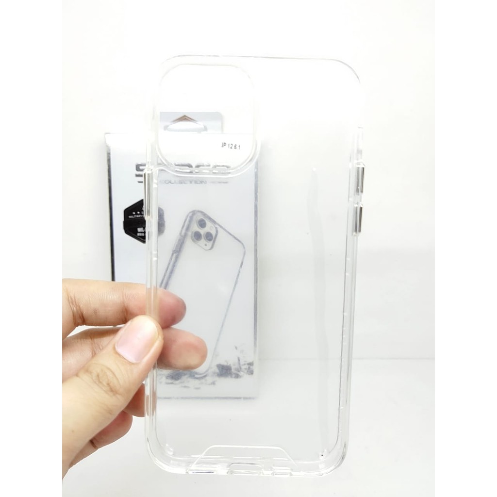 SPACE Case iPhone 12 12 Pro 6.1 inchi Drop Resistan Anti Shock Transparan High Quality