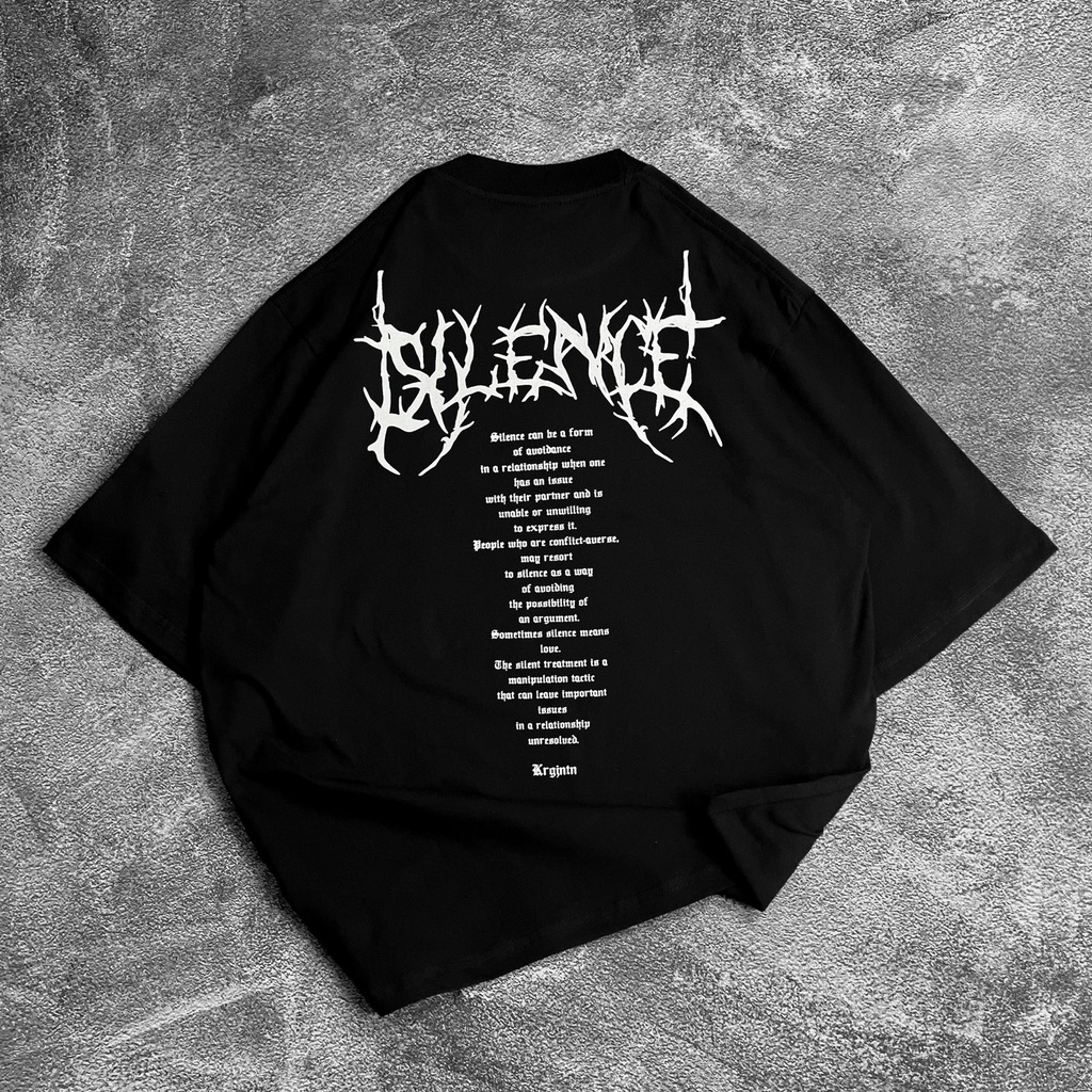 [Oversize] BAJU KAOS OVERSIZE / OVERSIZE T-SHIRT &quot;silence&quot;