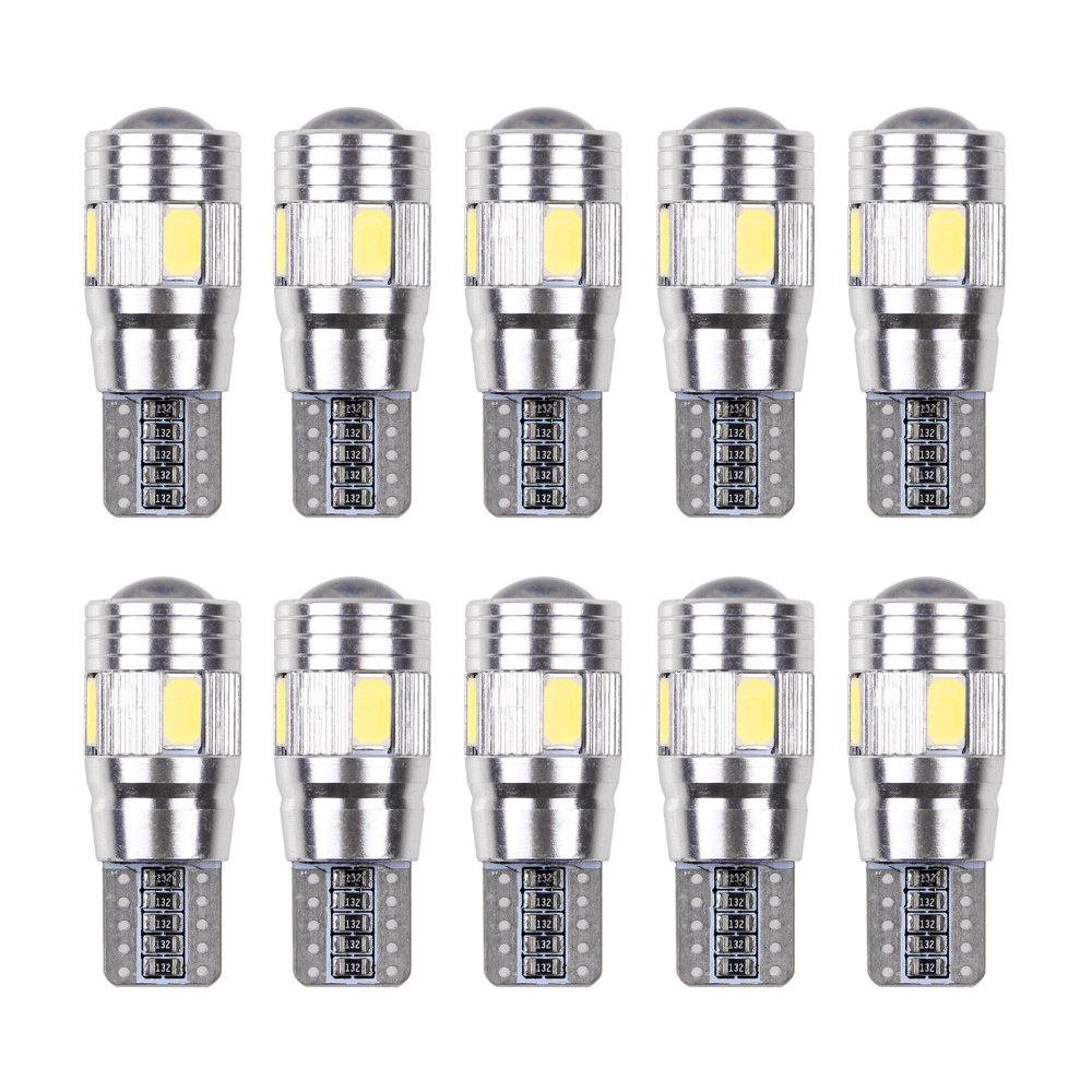 (100% BARANG ORI) HLXG Lampu Mobil Headlight LED T10/W5W/168 SMD 5630 5W 2PCS