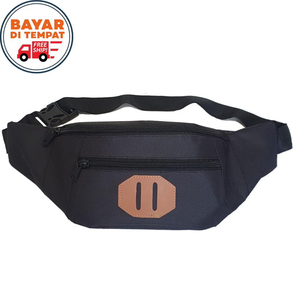 SERBA 15.000!! Tas Pria Tas Pinggang Pria 88C035 Waistbag Slingbag Bahan Nilon Halus