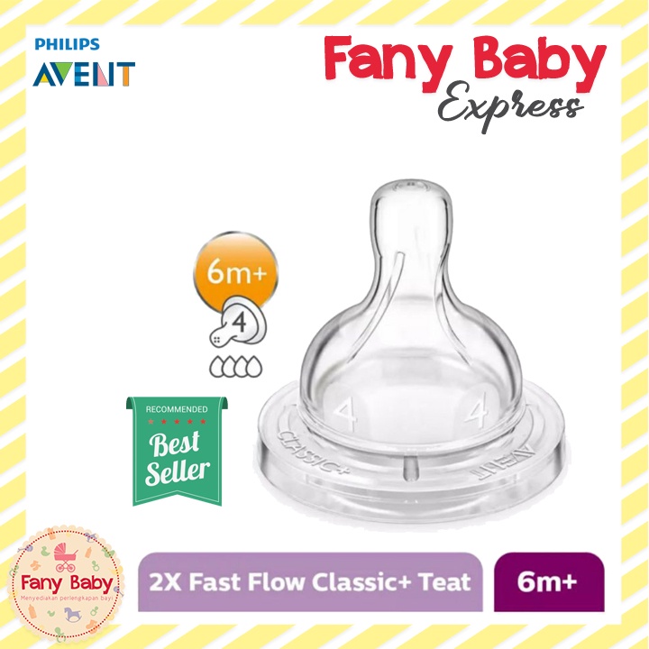 PHILIPS AVENT CLASSIC TEAT / NIPPLE / ISI 2 PCS