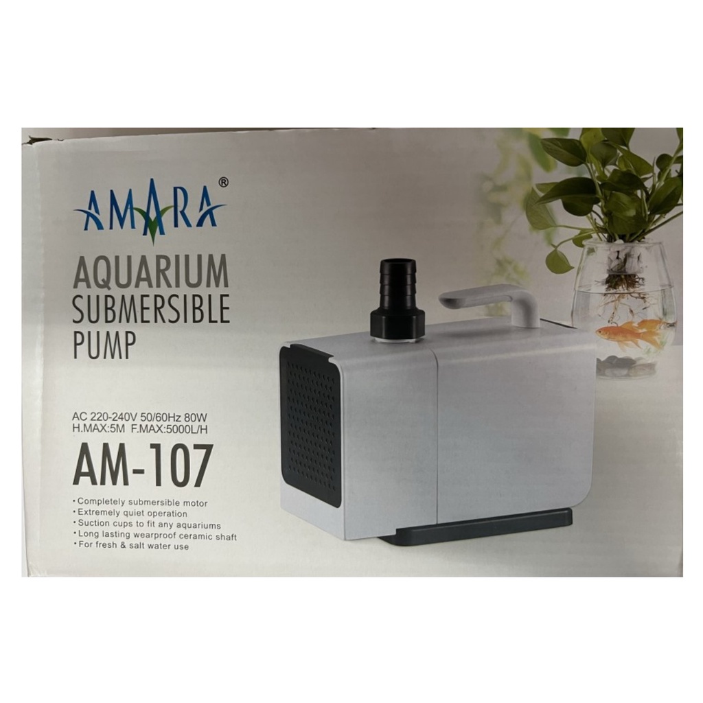 AMARA AM 107 Aquarium Submersible Pump/Pompa Kolam Hidroponik