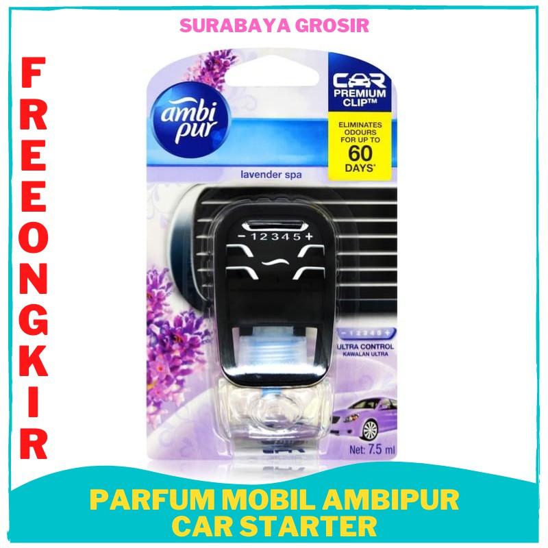 PARFUM MOBIL AmbiPur Car Lavender Spa After Tobacco Pasific Air Ultra 7.5ml TERMURAH ORIGINAL ORI SG