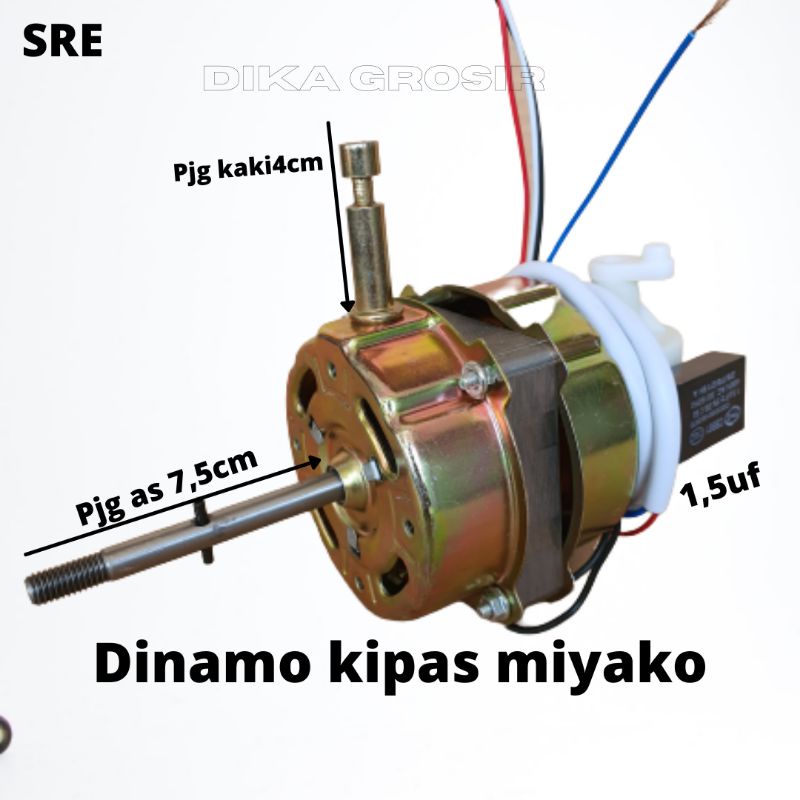 DINAMO KIPAS ANGIN MIYAKO  1,5UF 16IN