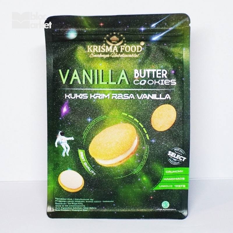 

Krisma food butter cookies rasa vanilla