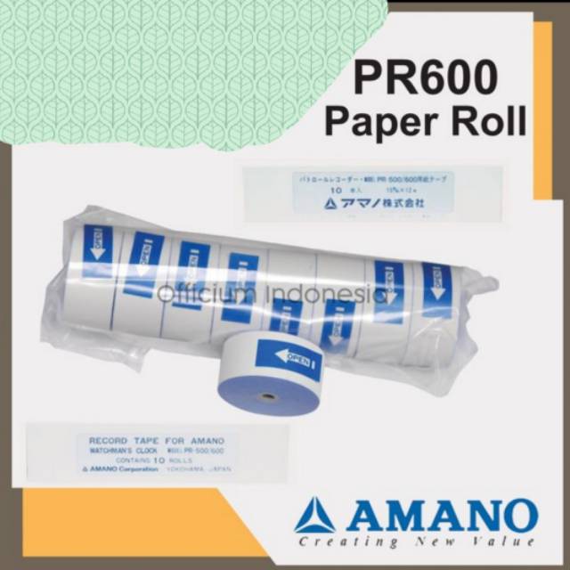 

AMANO PR-600/PAPER ROLL AMANO SECURITY PR600/KARTU ABSEN AMANO SECURITY#ORIGINAL