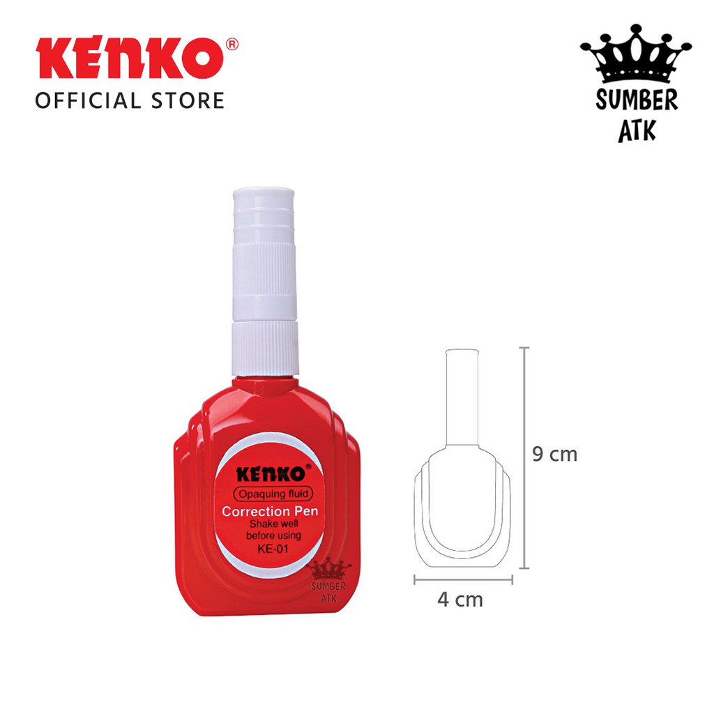 

TIP-EX KENKO CORRECTION PEN KE-01 PENGHAPUS / TIP-X / PENGHAPUS CAIR - 1 PCS