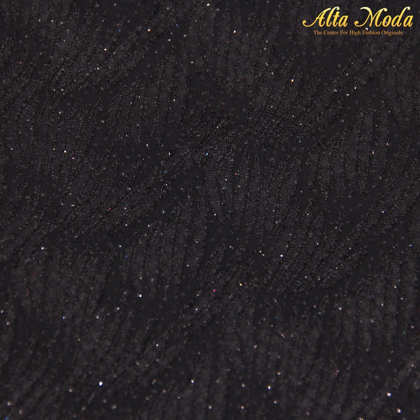 

Alta Moda Sateen Jacquard Lurex Elegant Pattern Glitter In Black (1M)