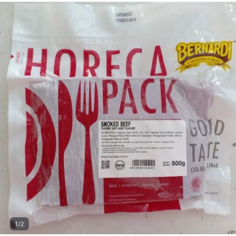 

Bernardi Smoked Beef Horeca Kotak 500Gr