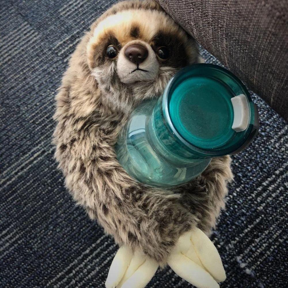 Quinton Sloth Mainan Mewah Anak Hadiah Lucu Boneka Binatang Berbaring Mewah Cuddly Hidup Nyata Lembut Mewah Sloth