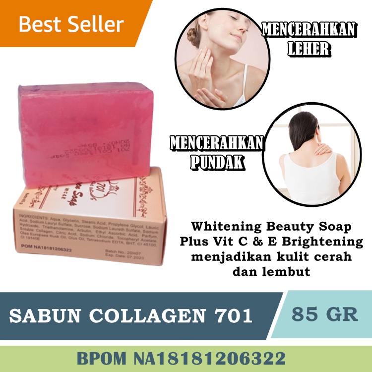 TERLARIS sabun collagen whitening soap sabun pembersih daki leher  pencerah leher hitam gelap ampuh 