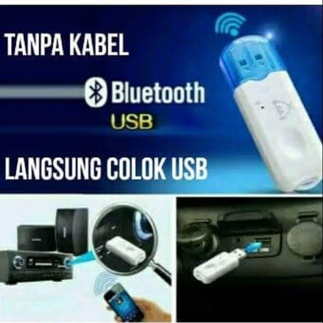 USB BLUETOOTH DONGLE AUDIO MUSIC RECEIVER TANPA KABEL AUDIO BISA SPEAKER DAN MOBIL
