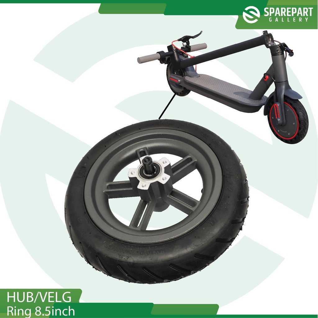Hub / Velg dan ban 8.5inch 8.5x2.0 skuter otoped ring8.5inch