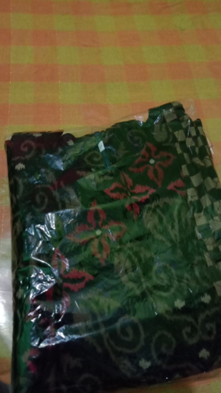 Couple Tunik Ziggy Tali Bunga Zigzag Lawasan Batik Modern Kerja Seragam Sarimbit Muslim Kantor