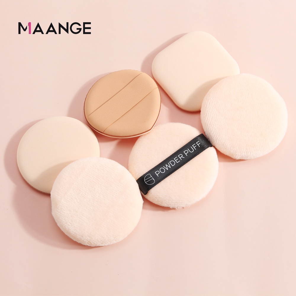 MAANGE 6Pcs/Box Powder Puff Foundation Concealer BB Cream Soft Air Cushion Makeup Sponge Bedak Beauty Blender Kecantikan Set 5900