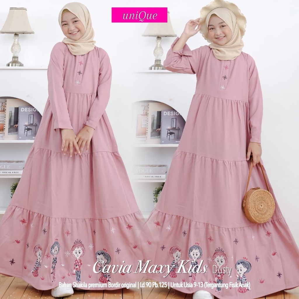 Cavia by Unique - Dress Gamis Anak Remaja Perempuan
