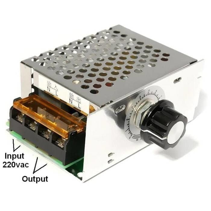 4000W 220V SCR Voltage Regulator Adjust Motor Speed Dimmer + Casing