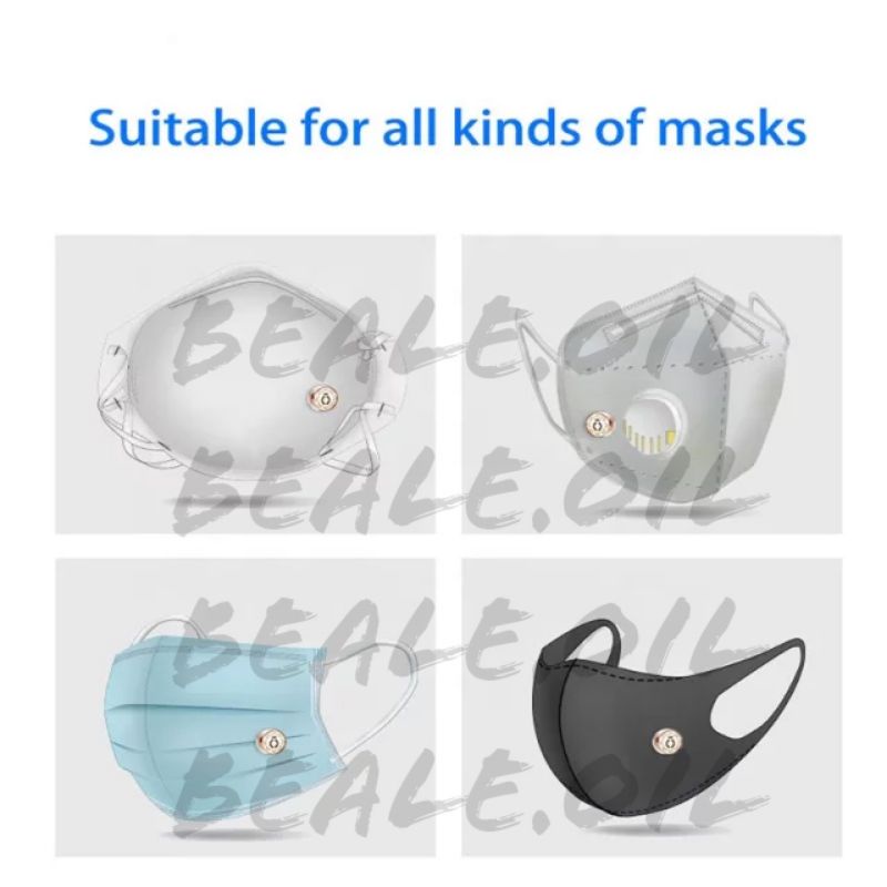 BEALE Pin Masker Klip Diffuser Stainless untuk Masker Magnet FREE 3 pads Pengharum Masker Mask Clip bros magnetic 12mm kecil Mask Diffuser pengharum Mask Diffuser Essential Oil face mask Diffuser Clip Klip Magnetic Masker Aromaterapi Magnet mask patch