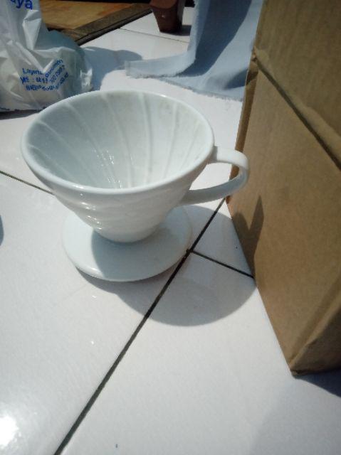 V60 Ceramic Dripper 02 Coffee Dripper Keramik Pour Over Kopi 2to4 Cup