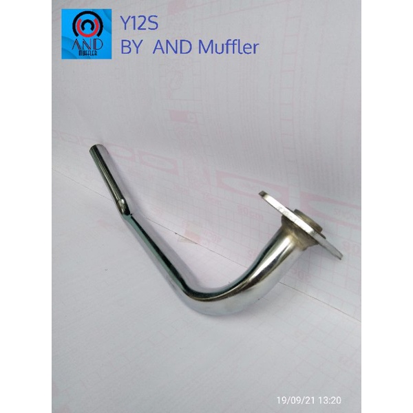 pipa/leher knalpot standar mio m3/mio z/Gear, full chrome