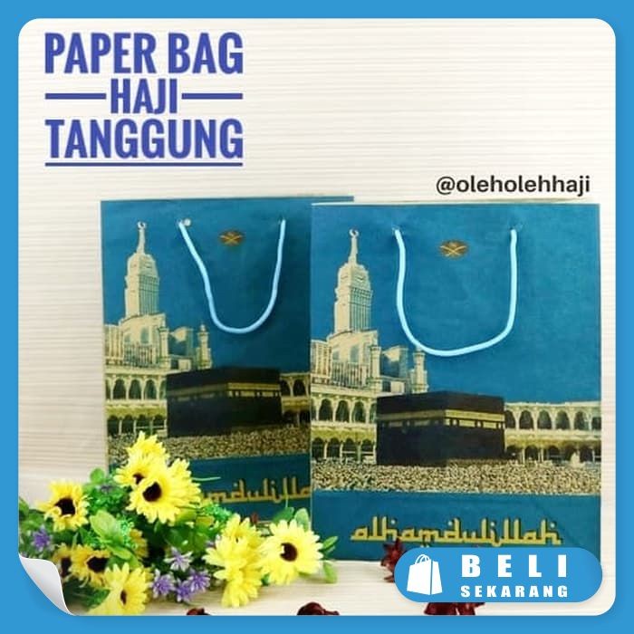 

(TERLARIS) Paperbag/Tas Kertas Ukuran Tanggung/Tas Souvenir/Oleh Oleh Haji Umroh