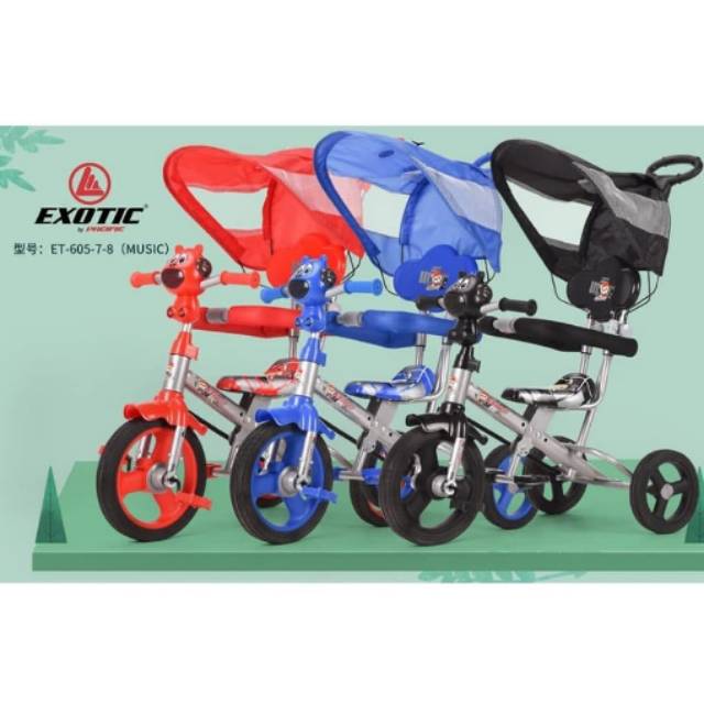 SEPEDA TRICYCLE (RODA TIGA) EXOTIC 
Sepeda Exotic Roda Tiga ET-605-7-8