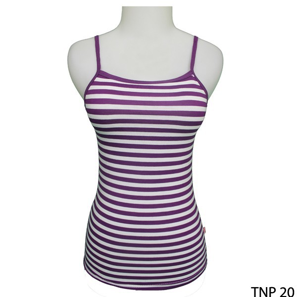 Tank Top Sexy Spandek Ungu-Putih – TNP 20