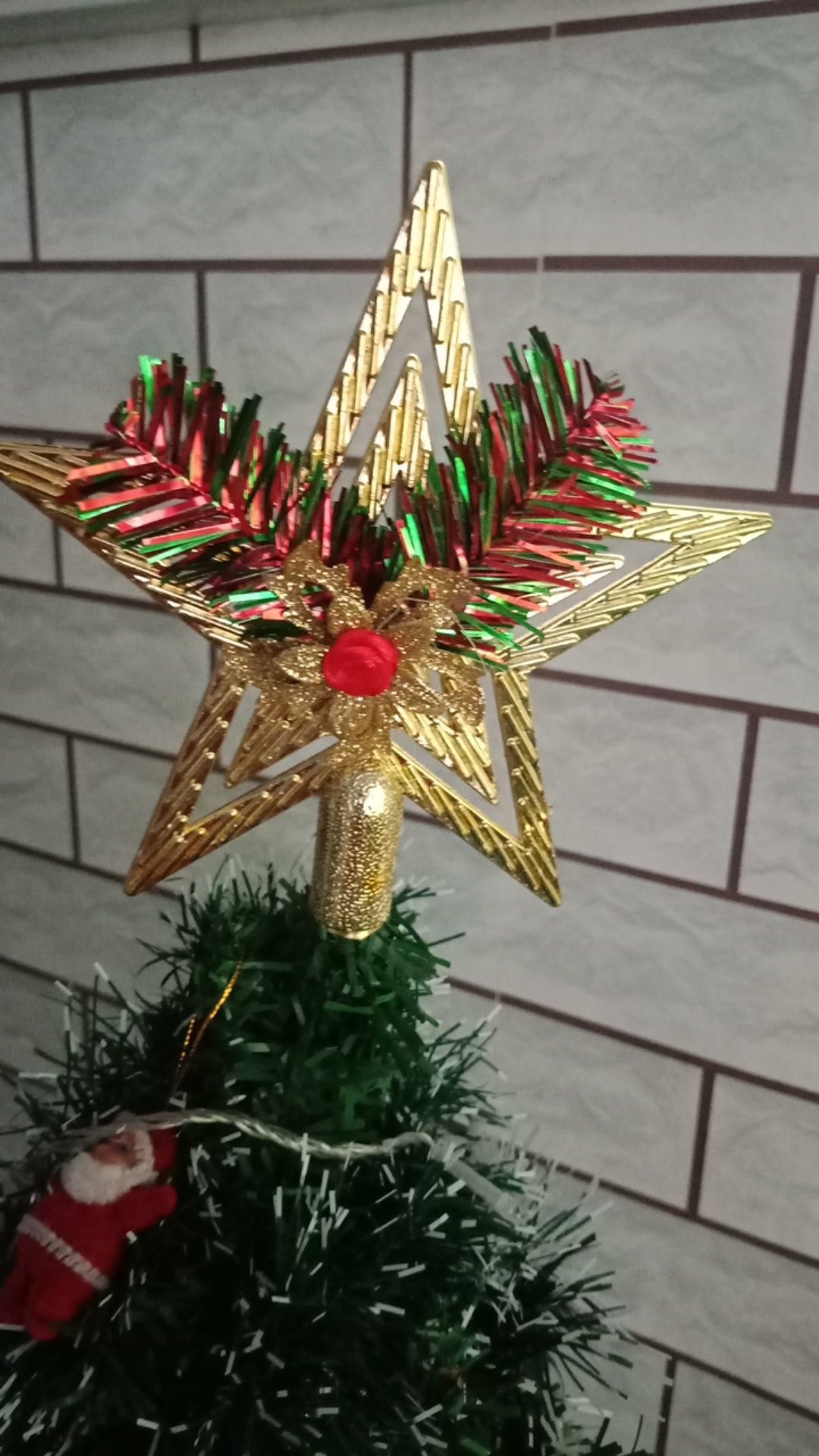 Aksesoris Ornamen Hiasan Gantungan Pohon Natal Lonceng Santa Claus Salju Rusa Bintang