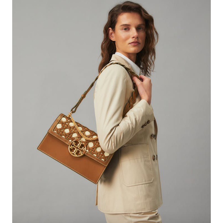 Tory Burch Miller Basket Brown Bag 931