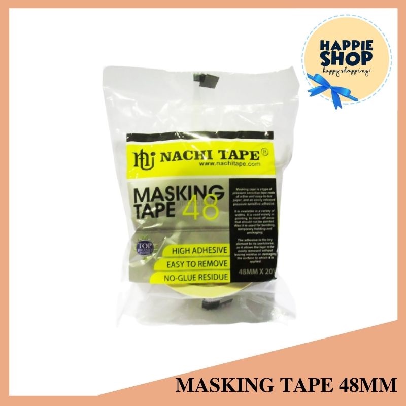 Masking Tape 48mm Nachi  Lakban Kertas 48mm Plakban Selotip Isolasi Solasi