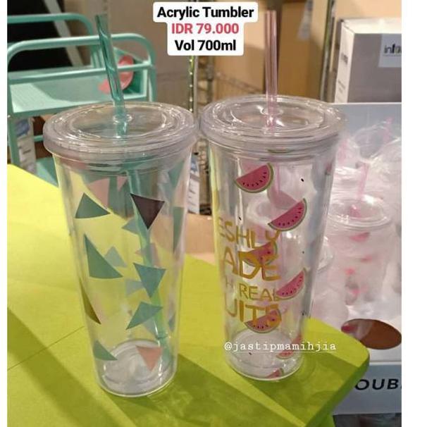 ACRYLIC TUMBLER INFORMA / TUMBLER LUCU TEMPAT MINUM N77D