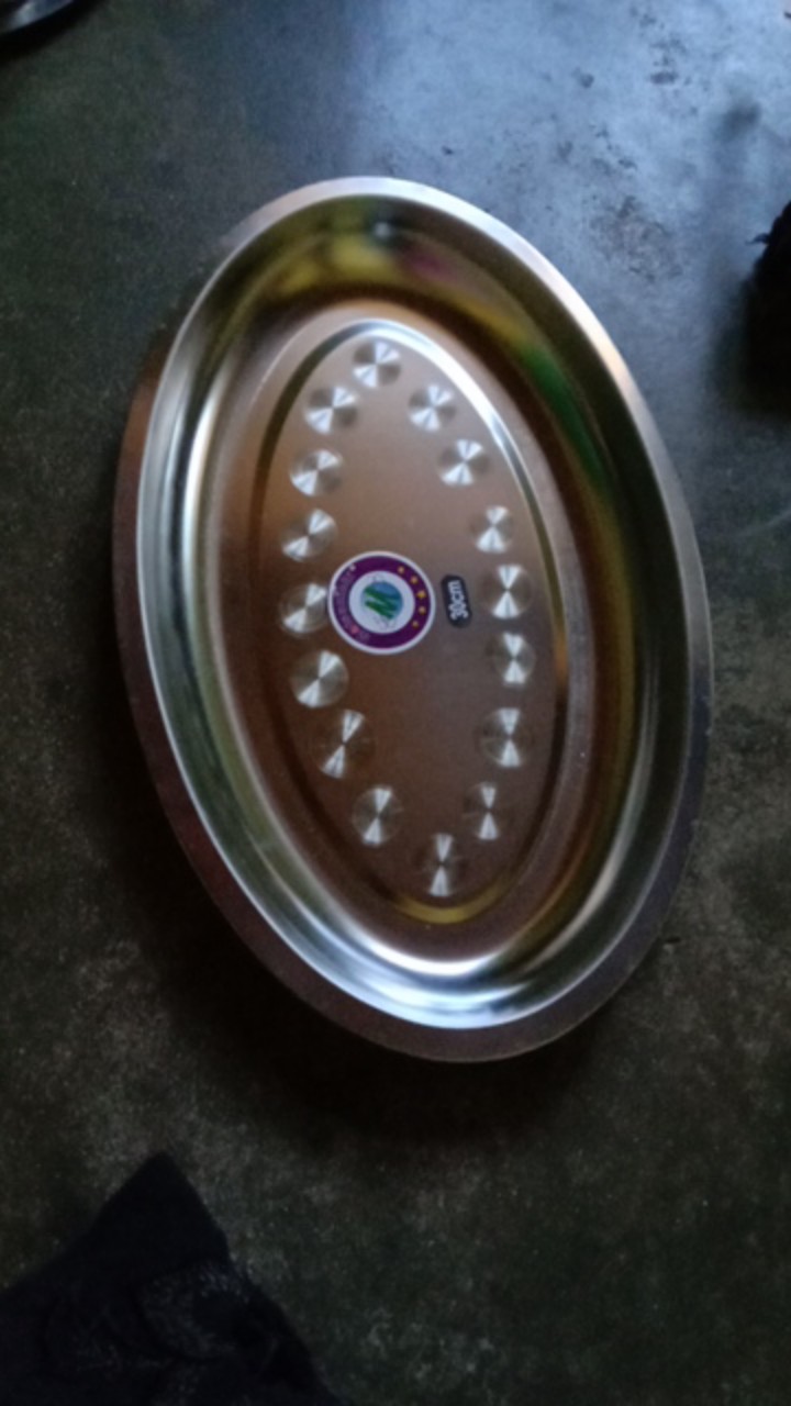 Nampan Oval / Baki Oval Stainless Steel 30 Cm