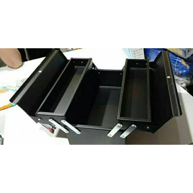 Kotak Peralatan Besar Kunci Tool Box Full Besi 2 Susun