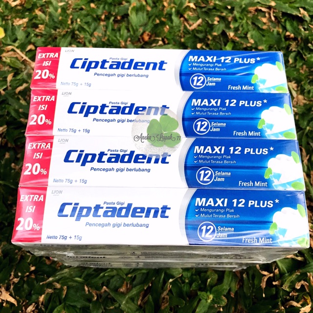 Ciptadent Maxi 12 Plus 75Grm Promo Pasta Gigi Odol