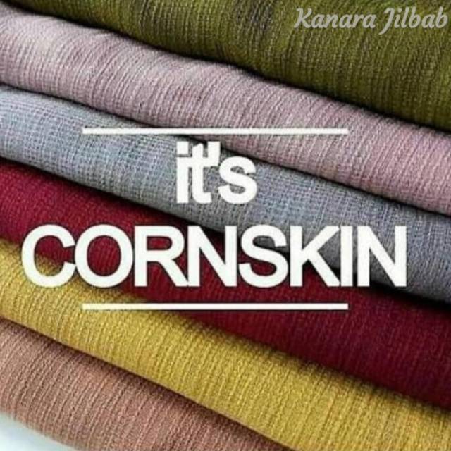50Warna Segiempat Cornskin Umama Scarf Square Premium Hijab Polos Marble Viscose Katun Cotton
