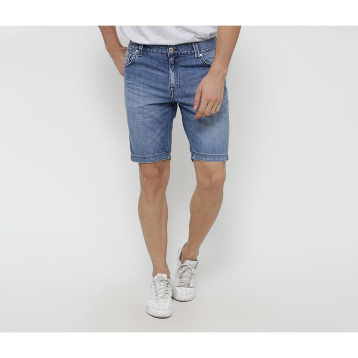 Edwin Celana Jeans Pendek MIAMI 02 Slim Fit Pria Pendek Biru