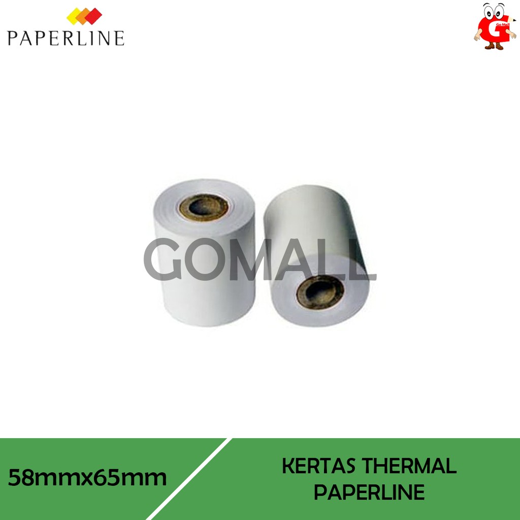 

Kertas Kasir/Thermal/Telestruk 58mmx65mm Paperline