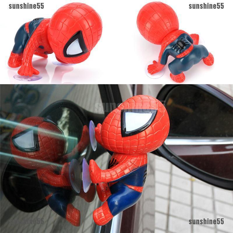  Mainan  Mobil  Spiderman  Spiderman  dengan Sucker untuk Anak 