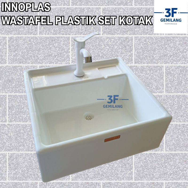 Wastafel Plastik SET INNOPLAS Model KOTAK - Wastafel Portable Plastik - Washtafel Cuci Piring