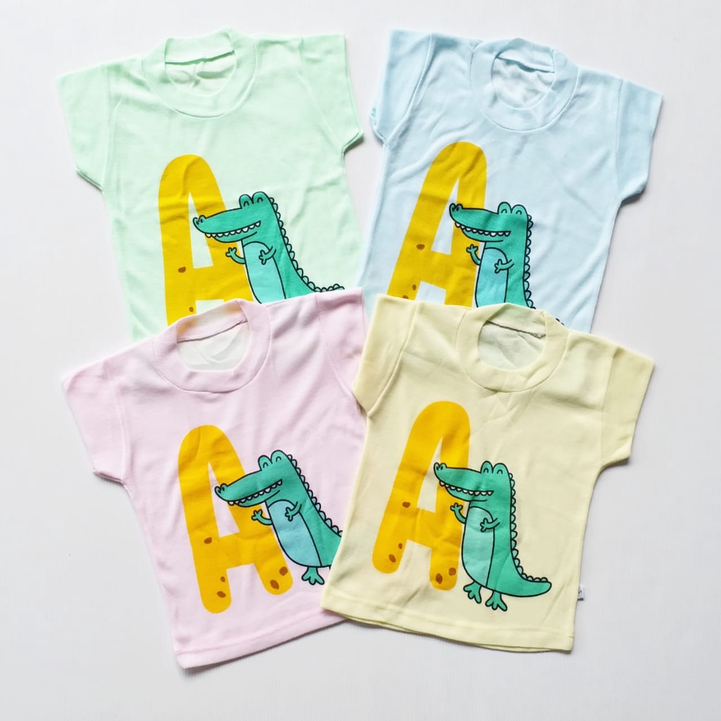 LittleAaron KAOS OBLONG SETALI ANAK kaos oblong anak laki2 dan perempuan newborn-3thn