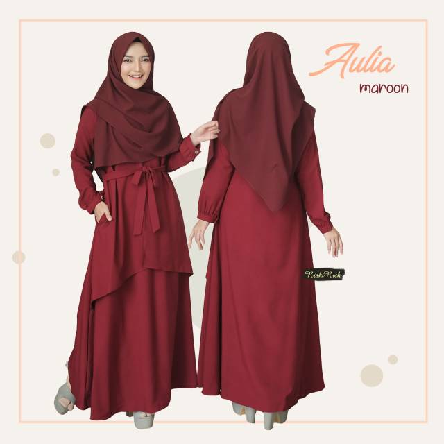 Gamis Syari Cantik AULIA Original By Riskirich